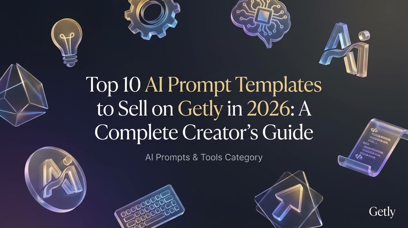 Top 10 KI-Prompt-Vorlagen, die Du 2026 auf Getly verkaufen kannst: Der komplette Guide für Creator