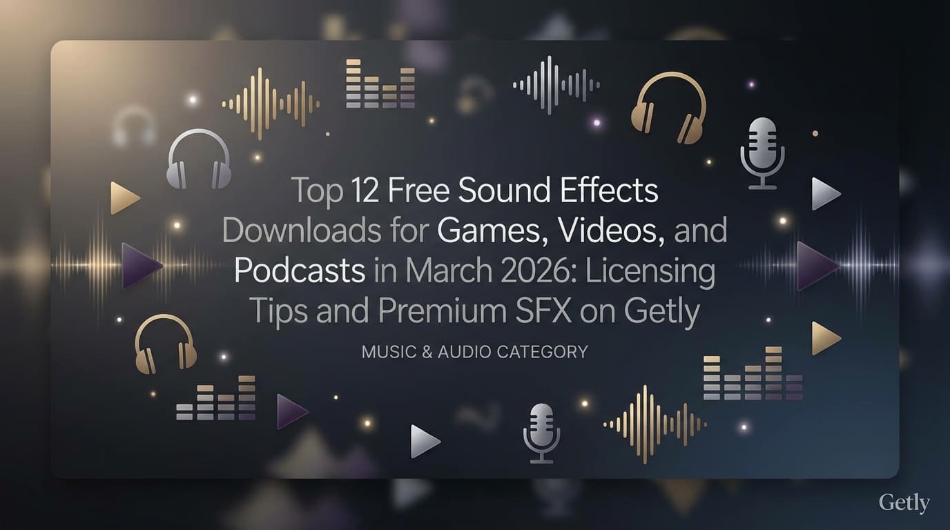 Top 12 kostenlose Soundeffekt-Downloads für Games, Videos und Podcasts im März 2026: Lizenz-Tipps und Premium-SFX auf Getly