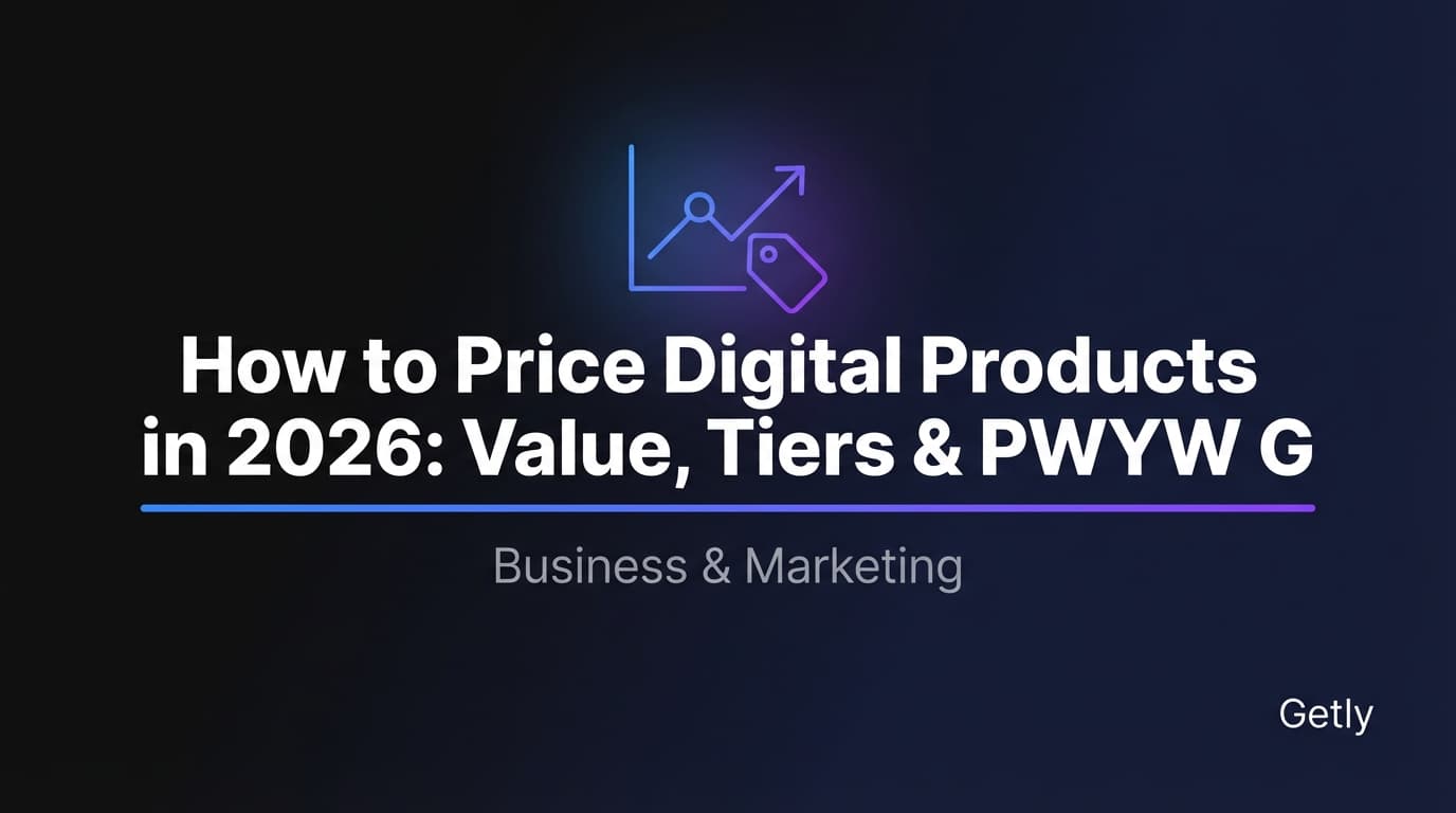 So preist Du digitale Produkte 2026: Value, Stufen & PWYW-Guide