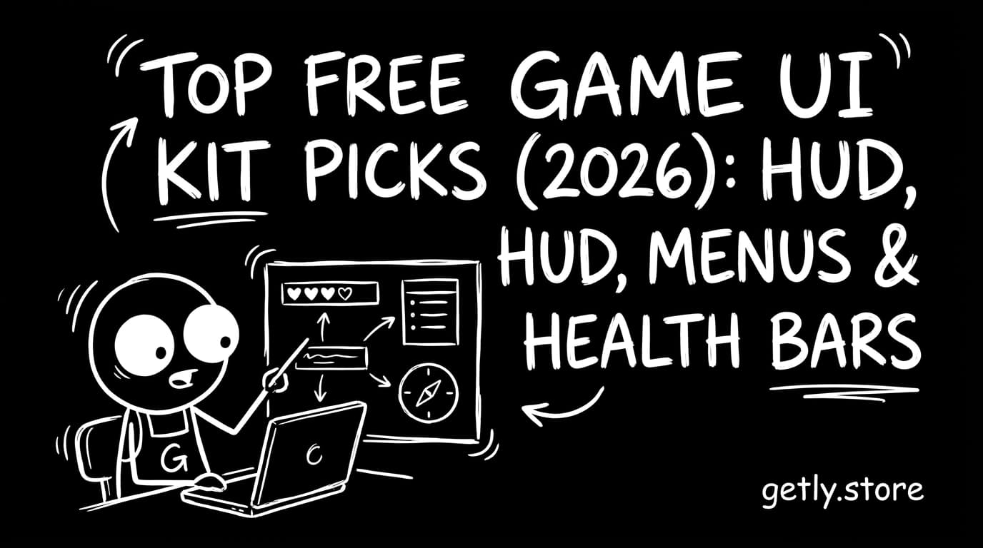 Top kostenlose Game-UI-Kit-Empfehlungen (2026): HUD, Menüs & Health Bars