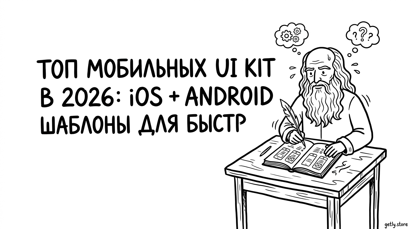Топ мобильных UI kit в 2026: iOS + Android шаблоны для быстрого старта