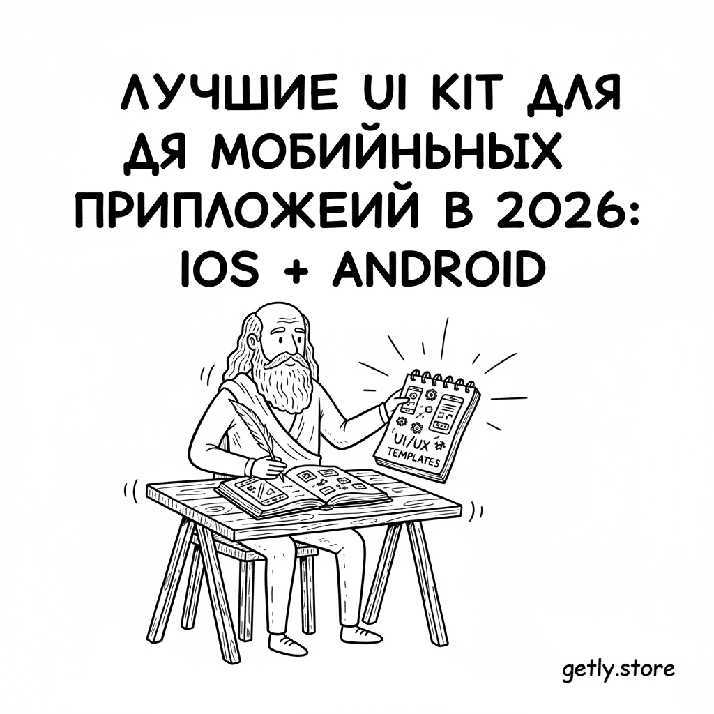 Лучшие UI Kit для мобильных приложений в 2026: iOS + Android шаблоны