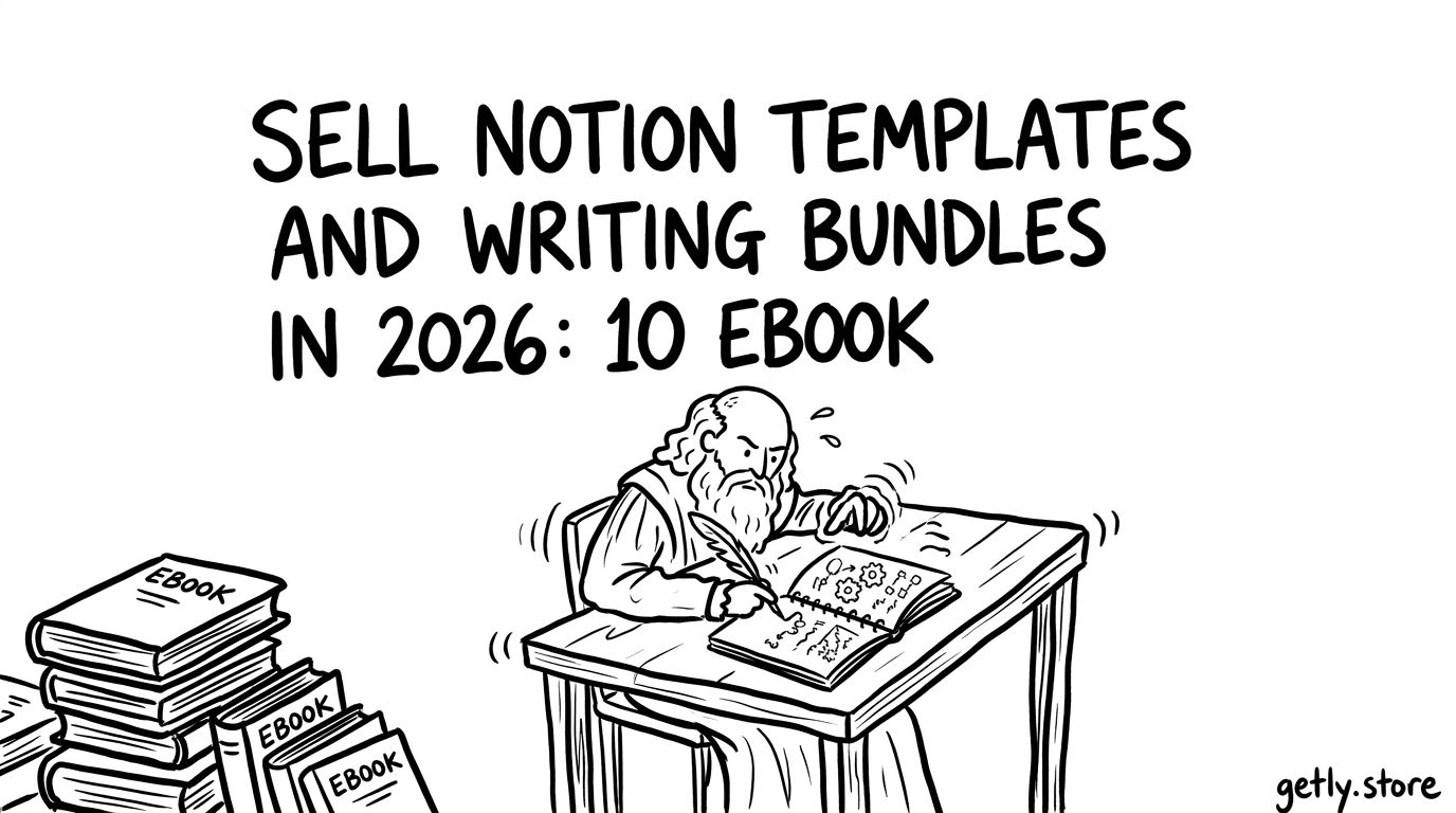 Notion Templates & Writing Bundles 2026 verkaufen: 10 E-Book-Ideen, die konvertieren