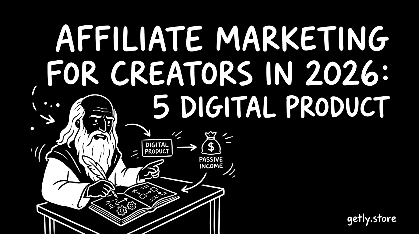 Affiliate Marketing für Creators 2026: 5 digitale Produkte für passives Einkommen
