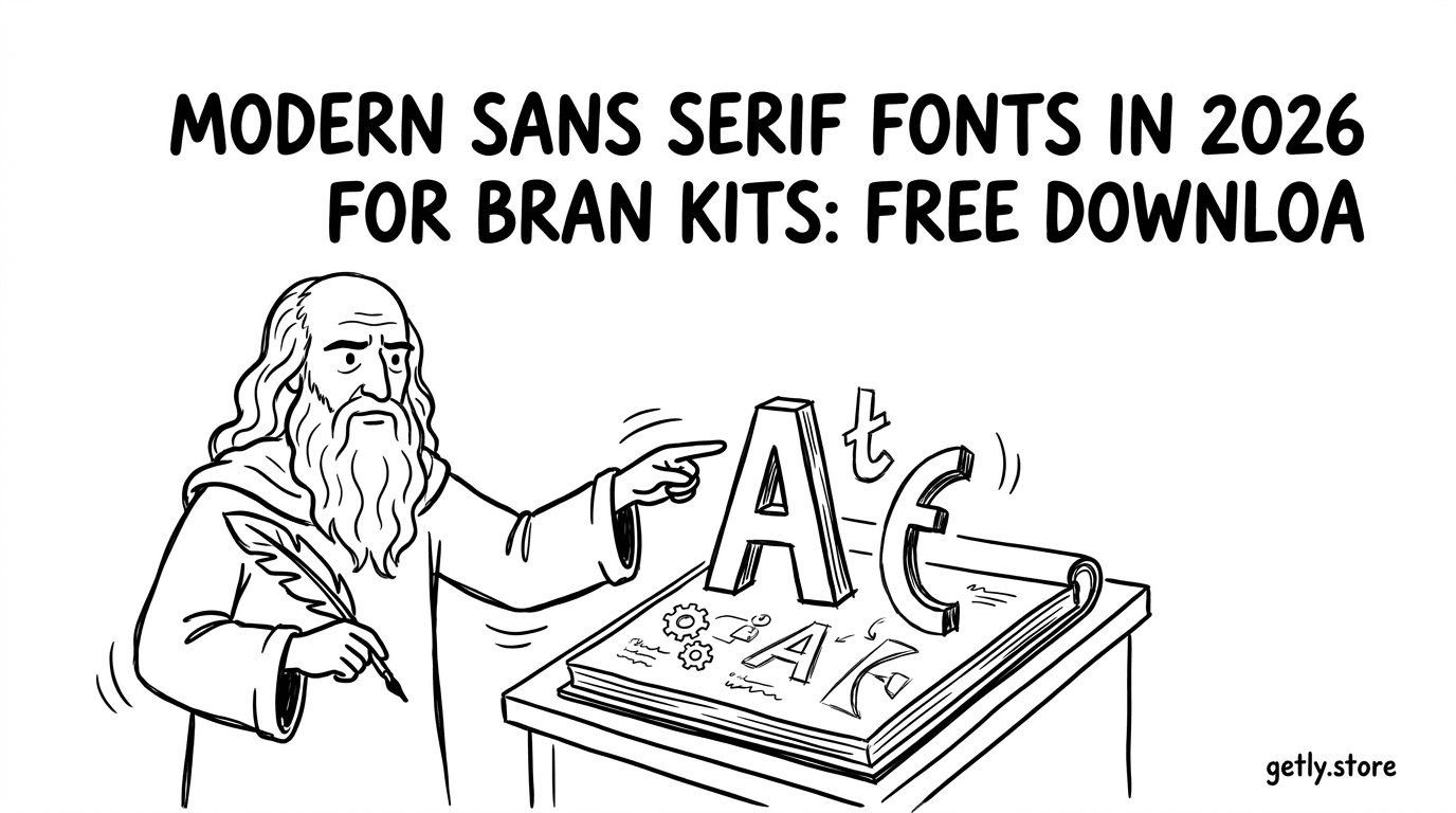 Modern Sans Serif Fonts 2026 für Brand Kits: Free Download & Pairing-Guide