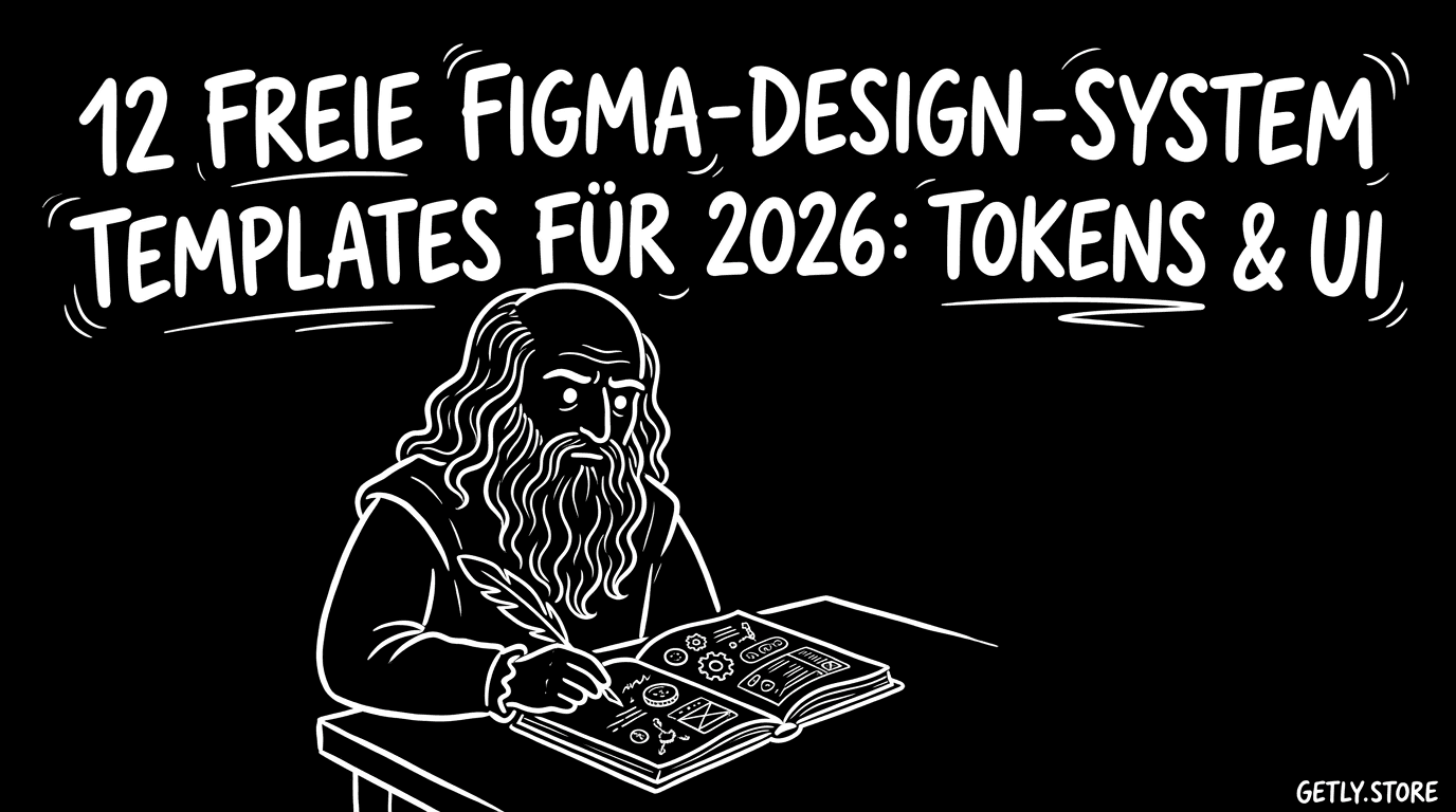 12 kostenlose Figma-Design-System-Templates für 2026: Tokens & UI plus Icon Pack
