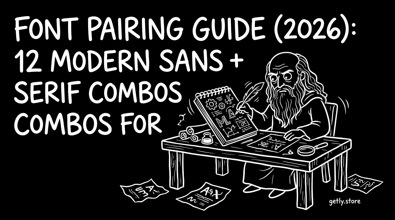 Font Pairing Guide (2026): 12 Modern Sans + Serif Combos for Design Work