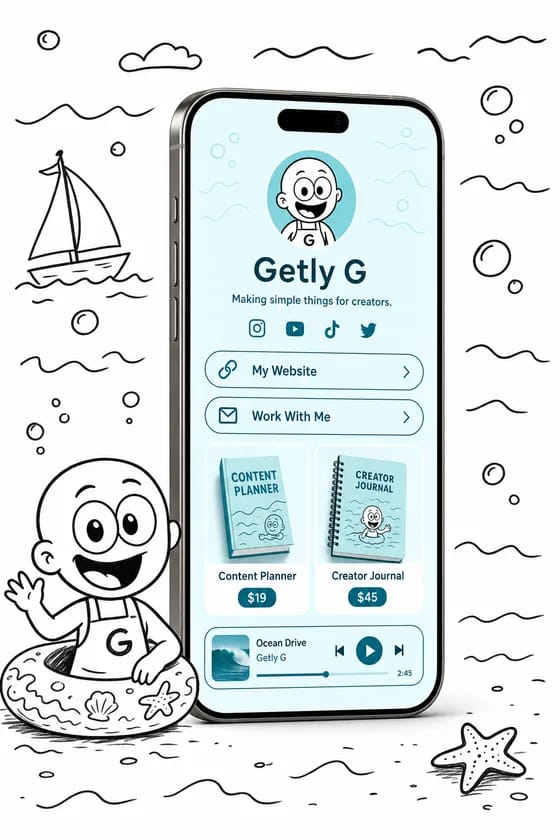 Getly Pages — ocean theme