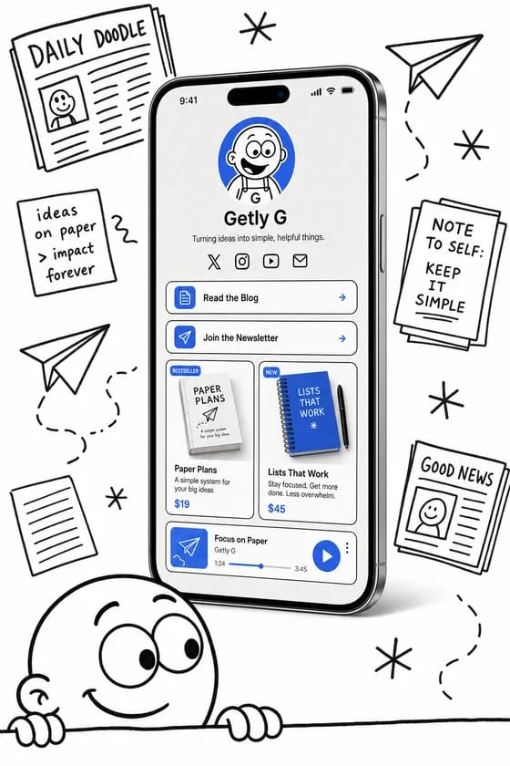 Getly Pages — paper theme