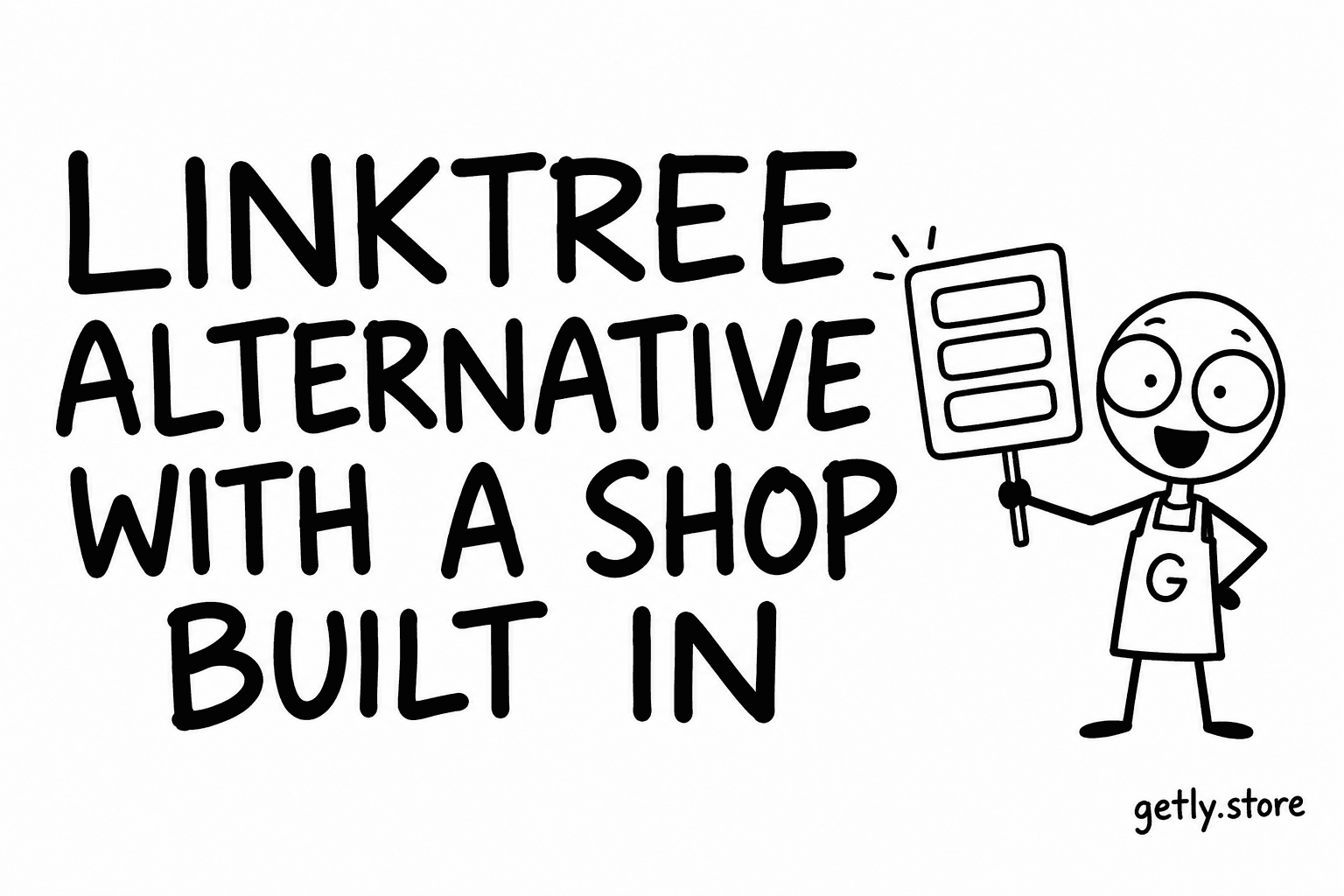Linktree alternative with a shop built in