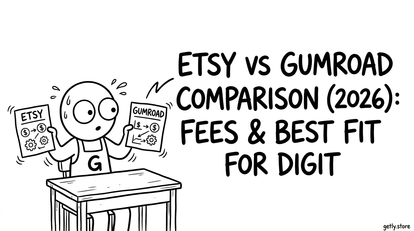 Etsy vs Gumroad Comparison (2026): Fees & Best Fit for Digital