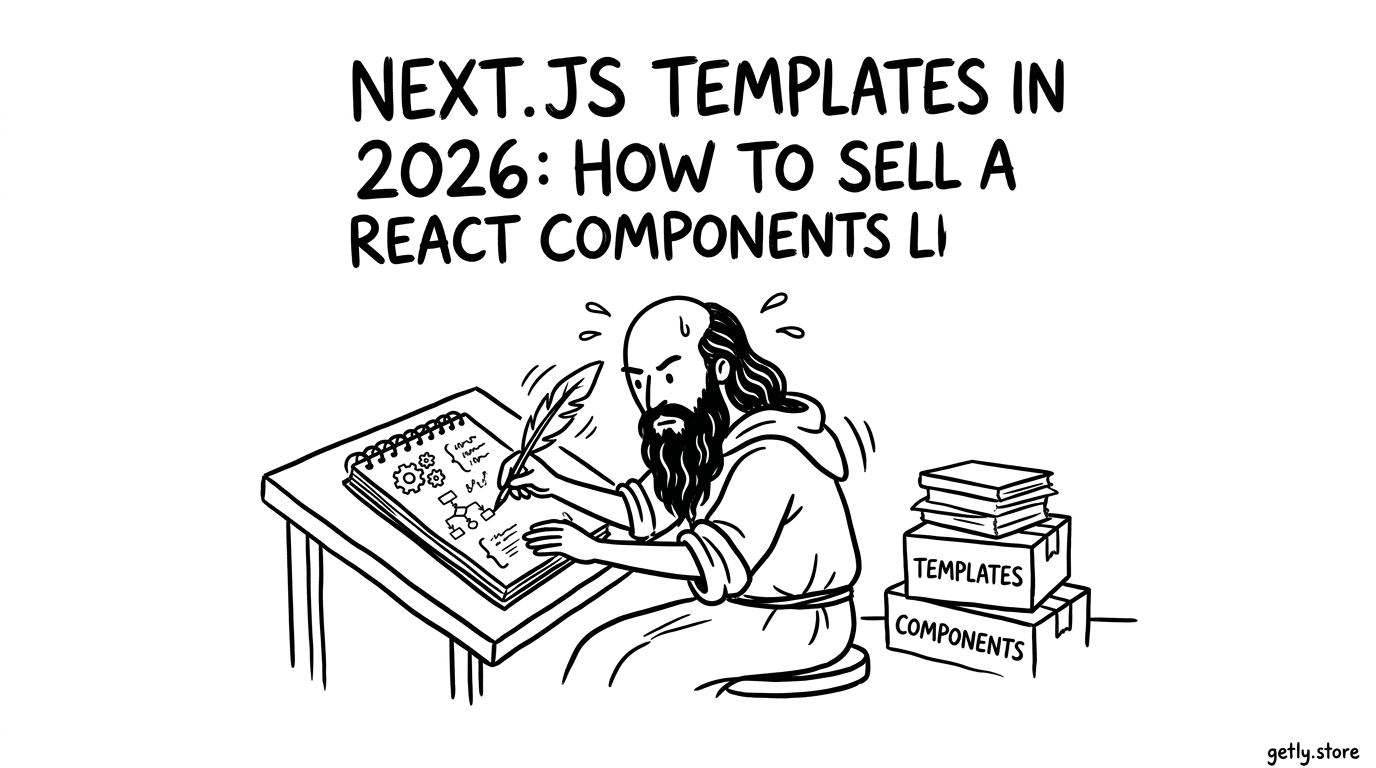 Next.js Templates in 2026: React-Komponentenbibliothek verkaufen und Code online ausliefern