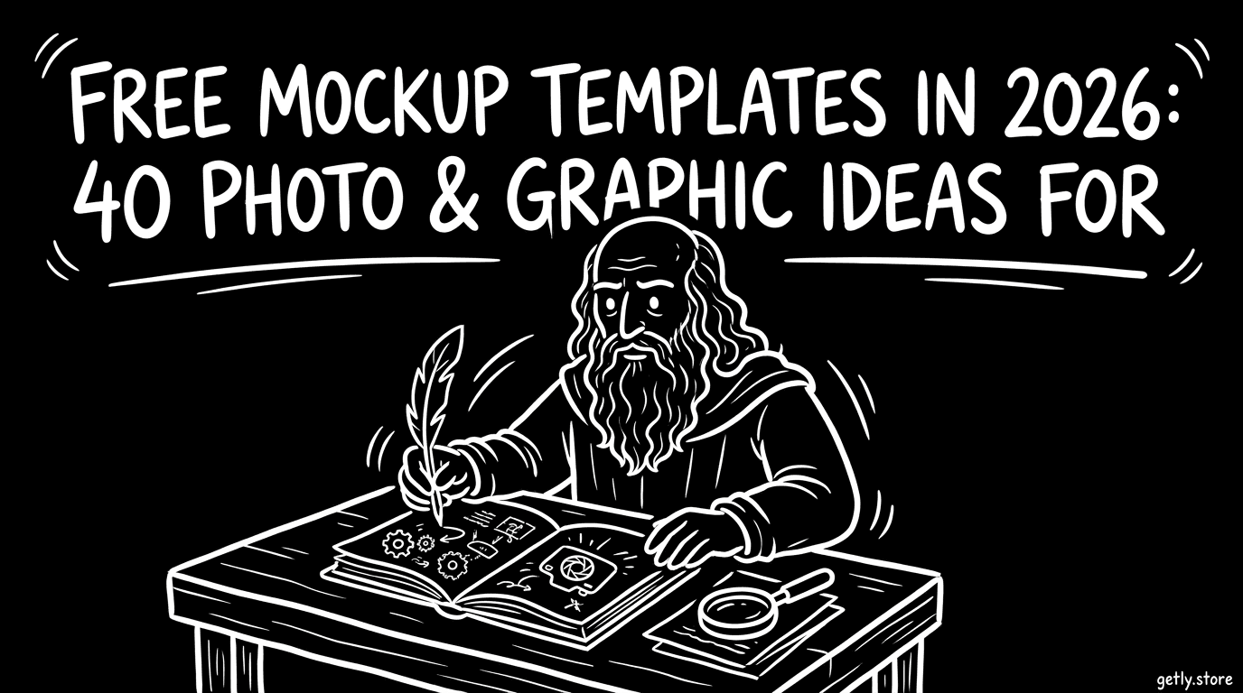 Kostenlose Mockup-Templates 2026: 40 Foto- & Grafikideen für Verkäufer