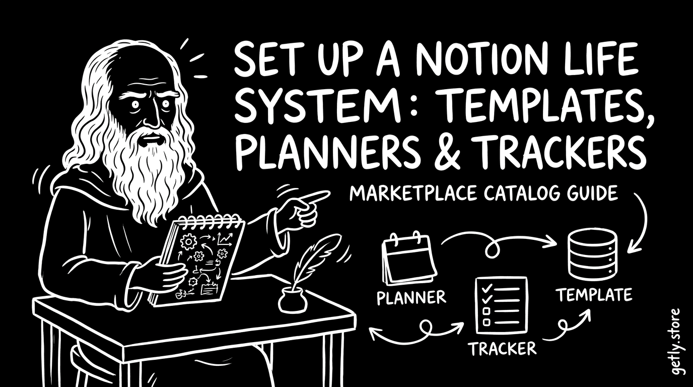 Set Up a Notion Life System: Templates, Planners & Trackers