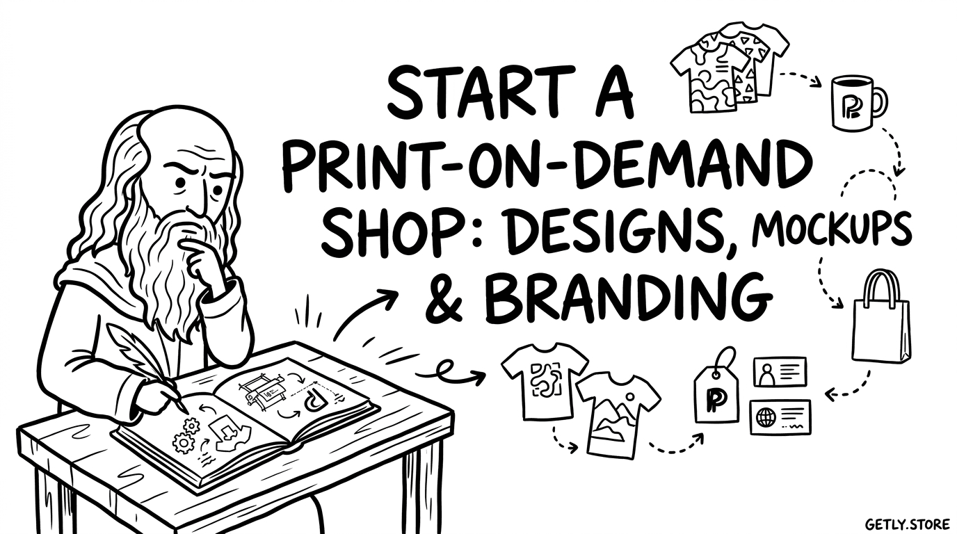 Start a Print-on-Demand Shop: Designs, Mockups & Branding