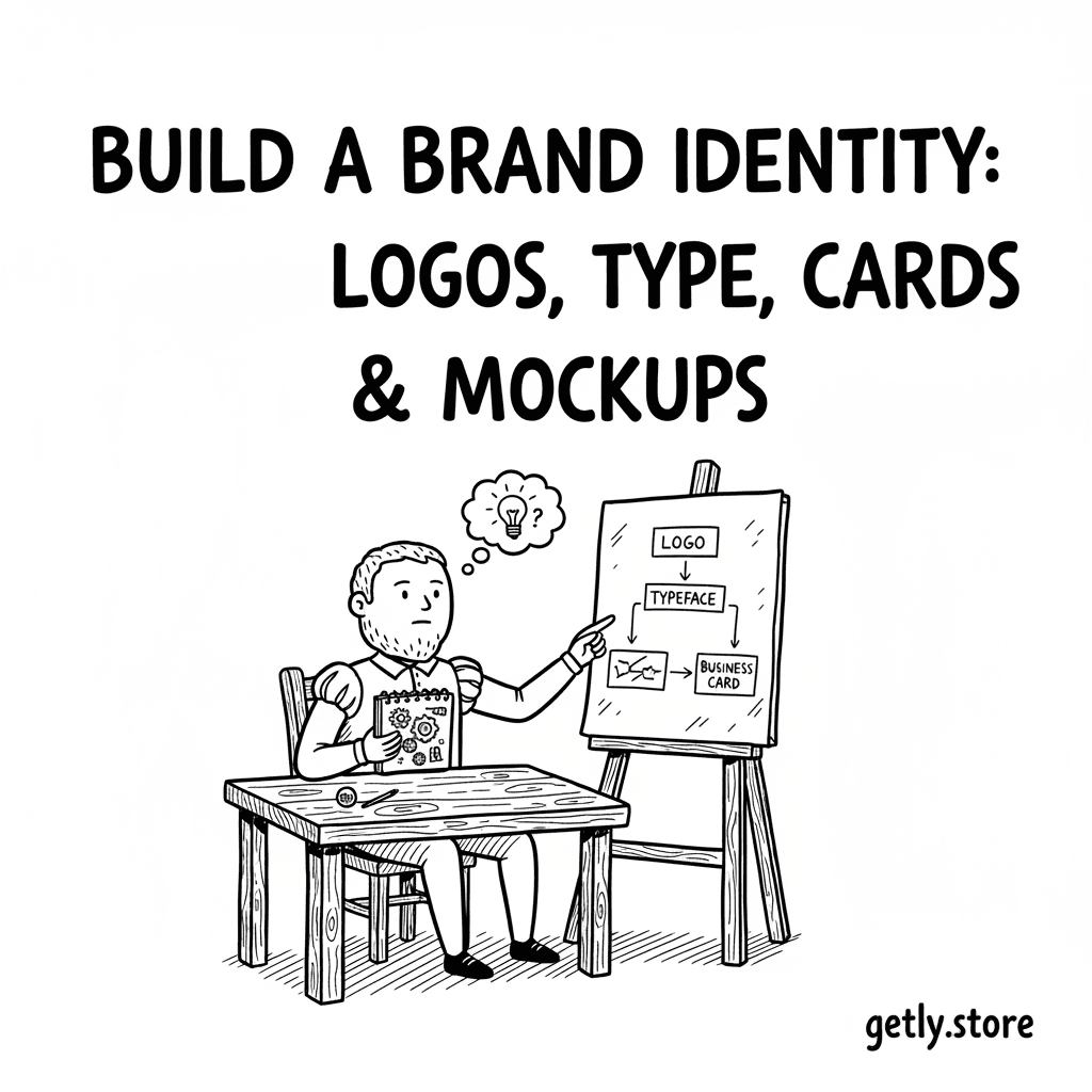 Build a Brand Identity: Logos, Type, Cards & Mockups