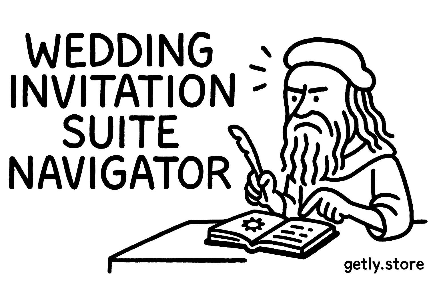 Wedding invitation suite navigator