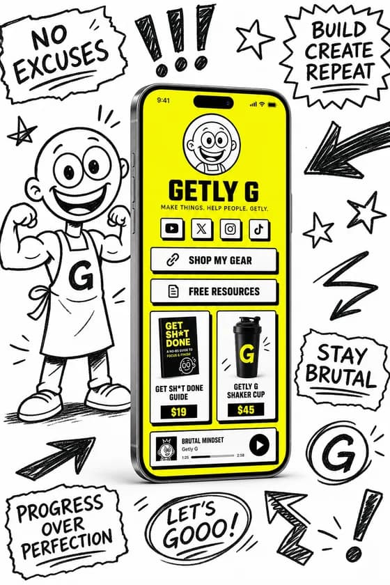 Getly Pages — brutal theme