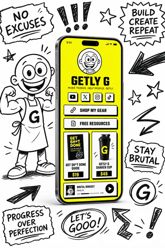 Getly Pages — brutal theme