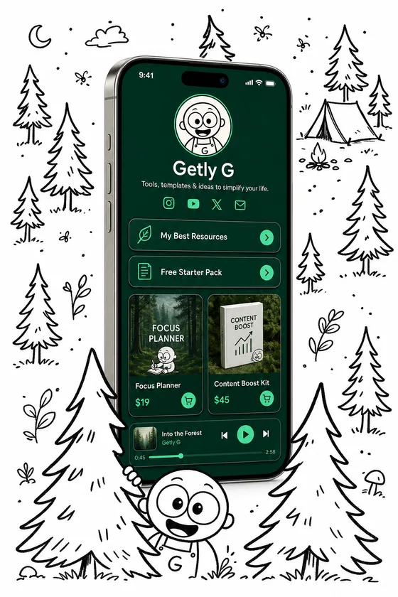 Getly Pages — forest theme