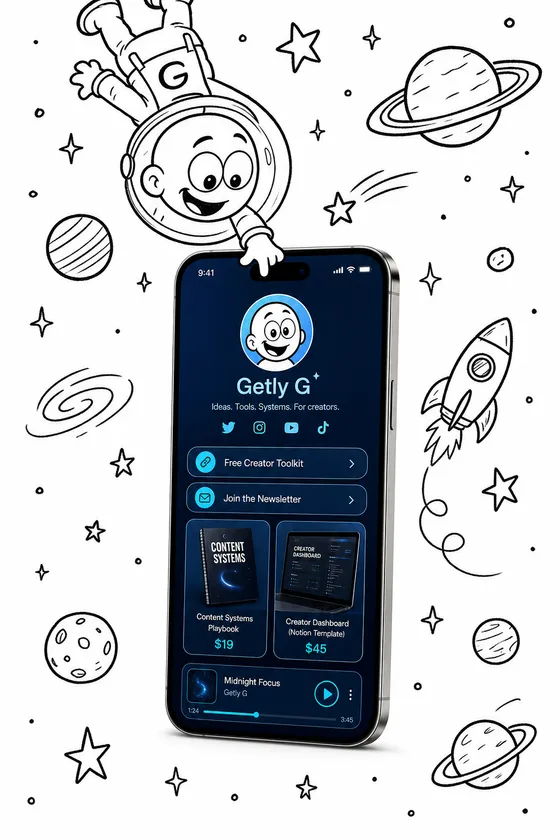 Getly Pages — midnight theme