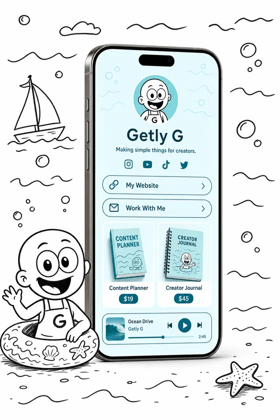 Getly Pages — ocean theme