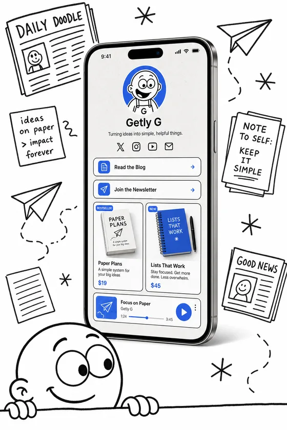 Getly Pages — paper theme