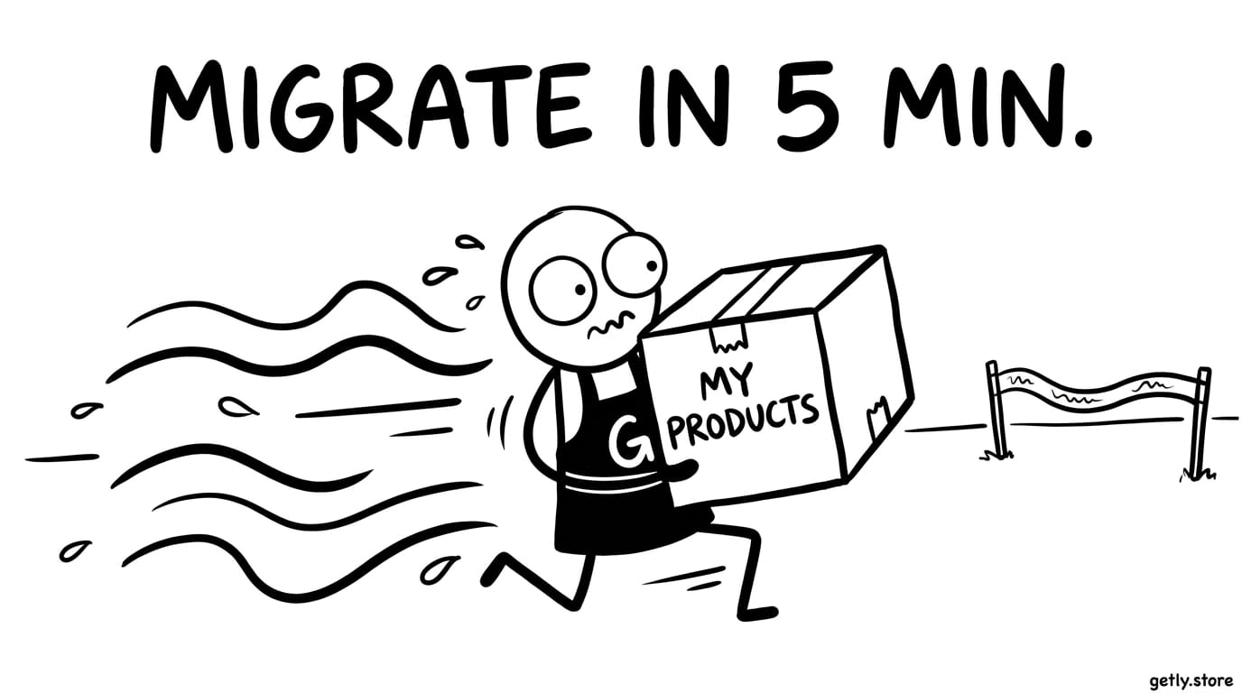 Migration: wie du Gumroad in 30 Minuten verlässt