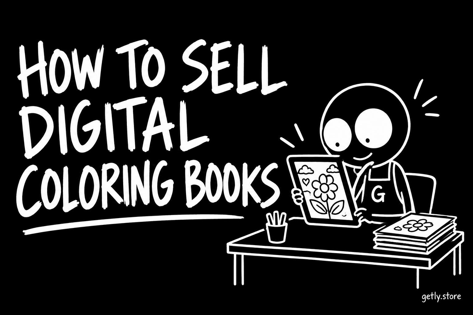 How to sell digital coloring books