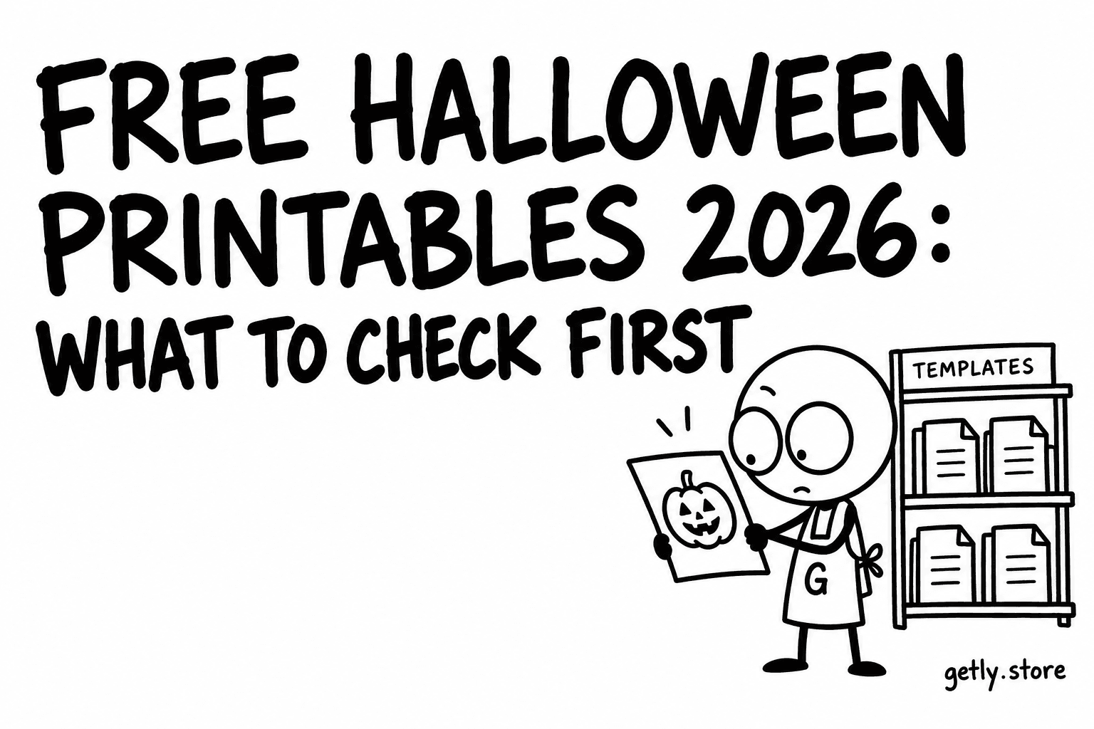 Halloween-Vorlagen gratis 2026: was du prüfen solltest