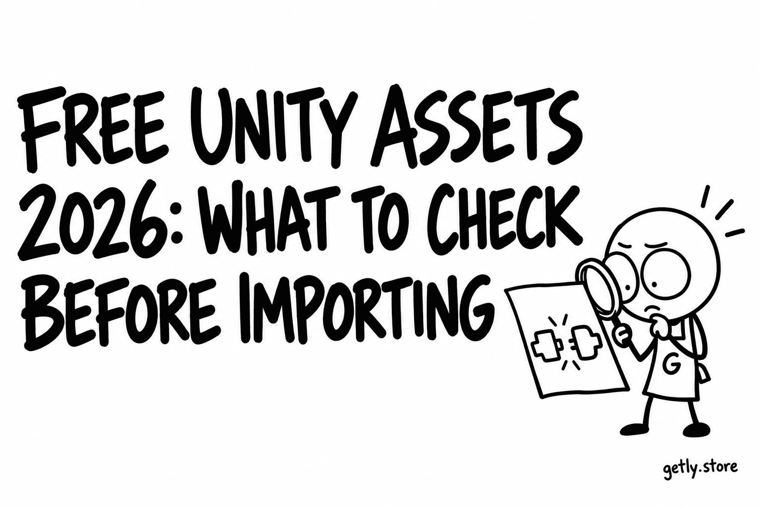 Free Unity assets 2026: what to check before importing