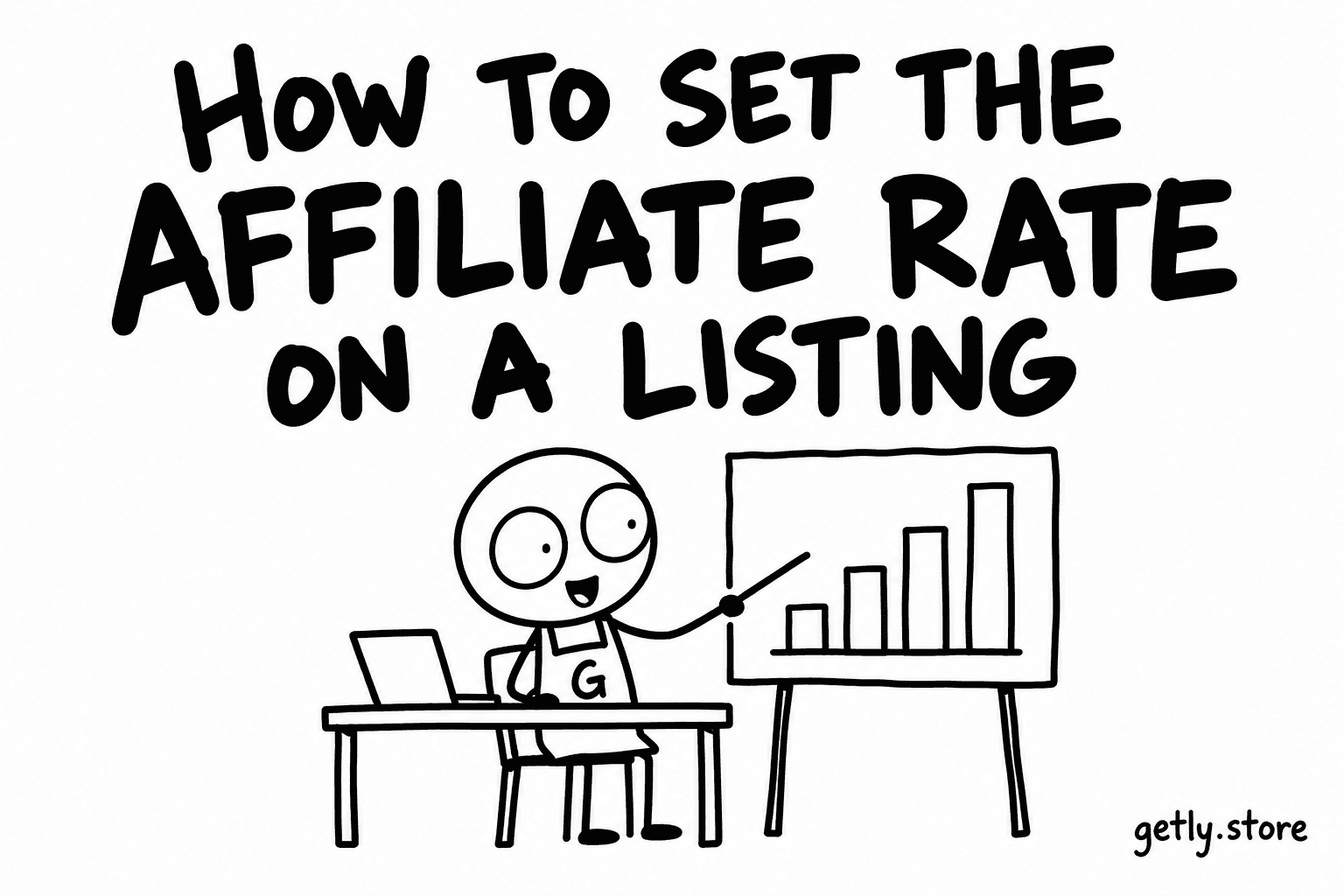 How to set the affiliate rate on a listing