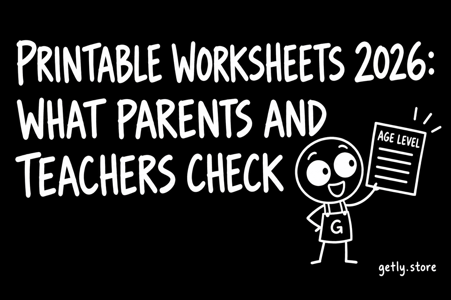 Printable worksheets 2026: what parents and teachers check