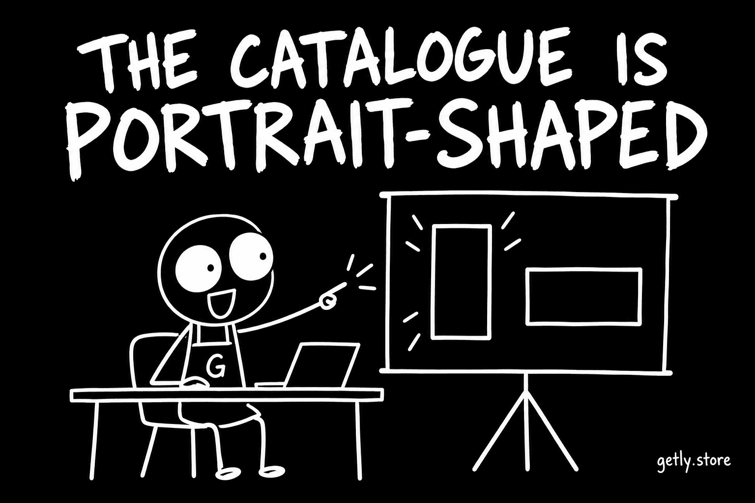 The catalogue is portrait-shaped
