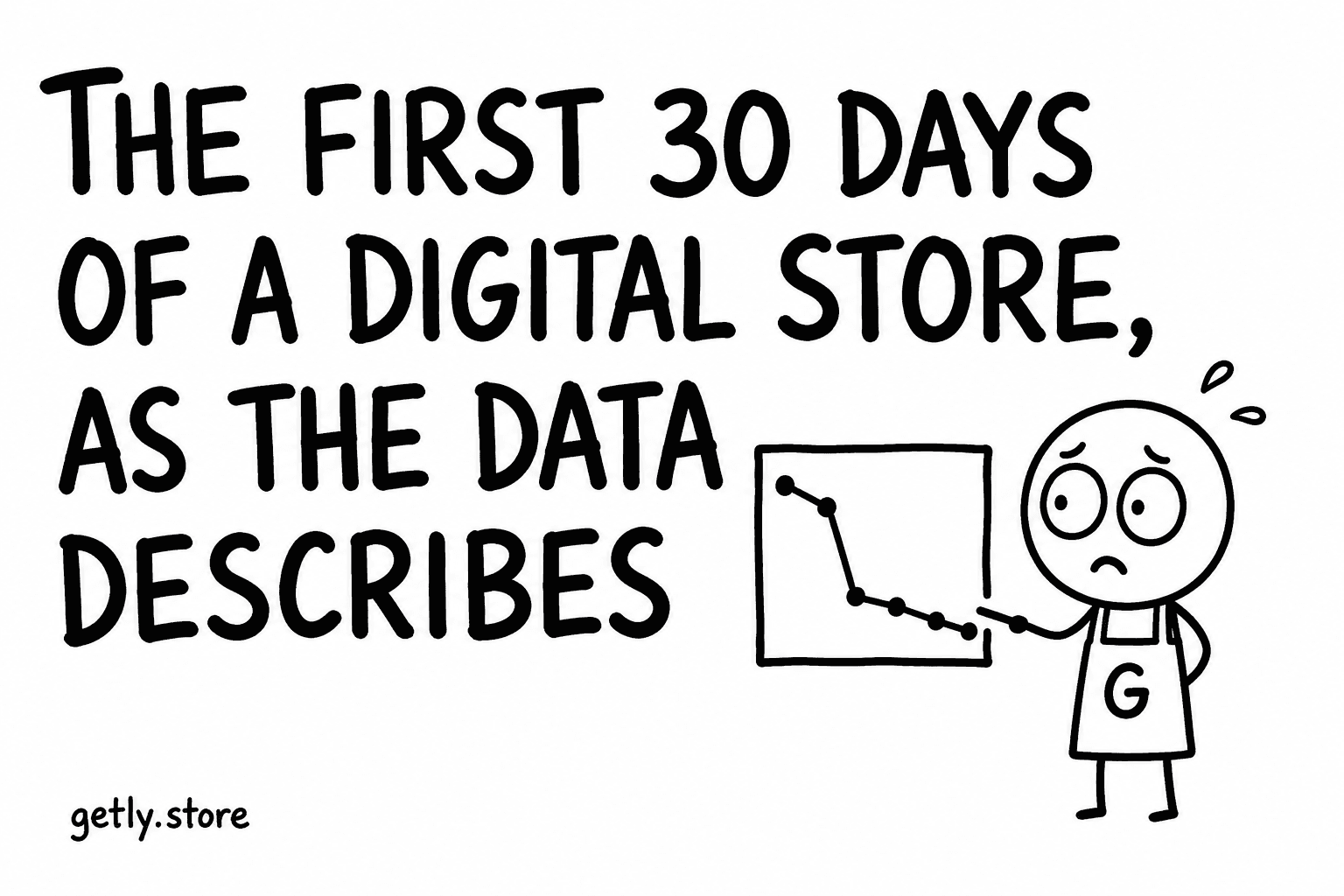 The first 30 days of a digital store, as the data describes them