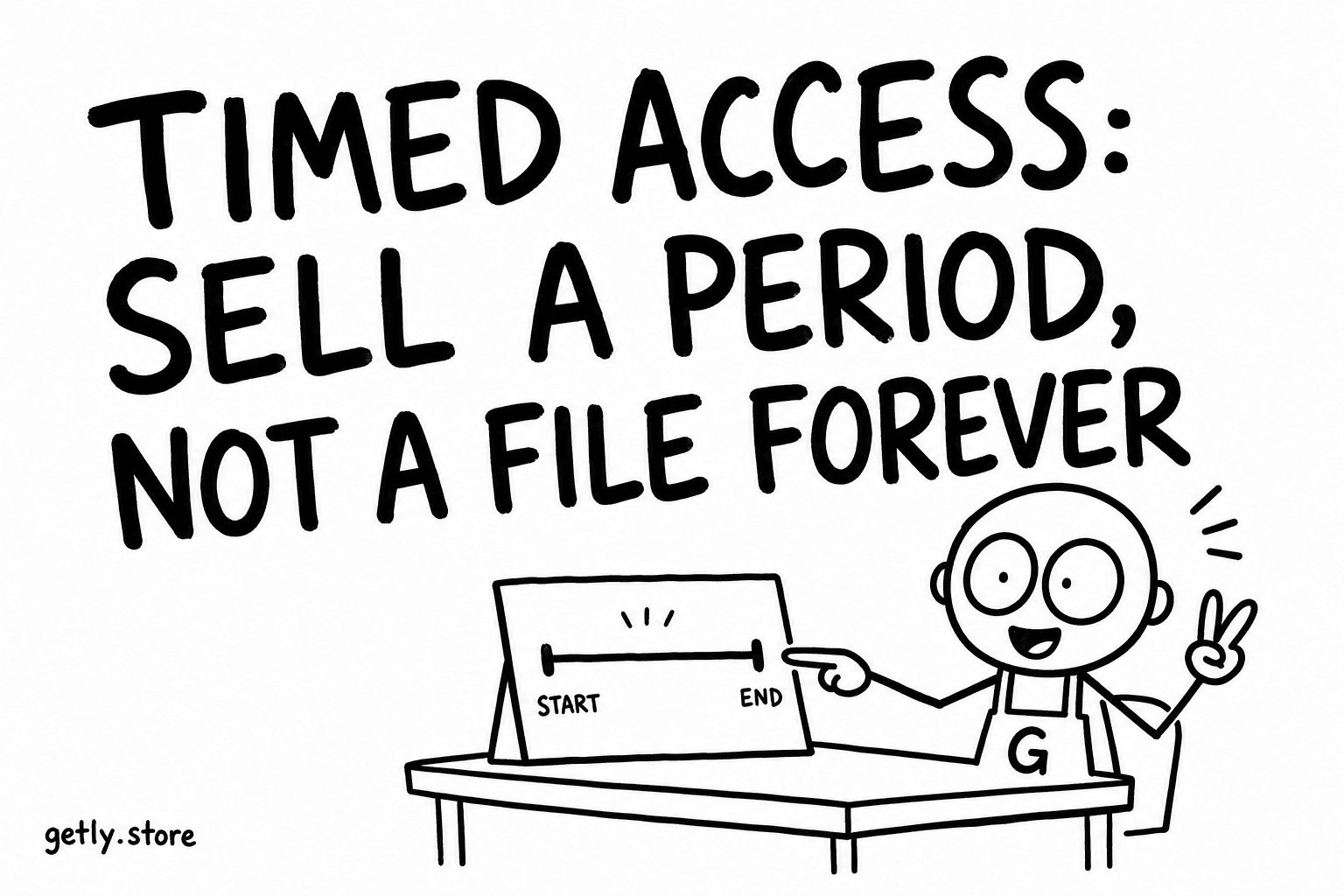 Timed access: sell a period, not a file forever