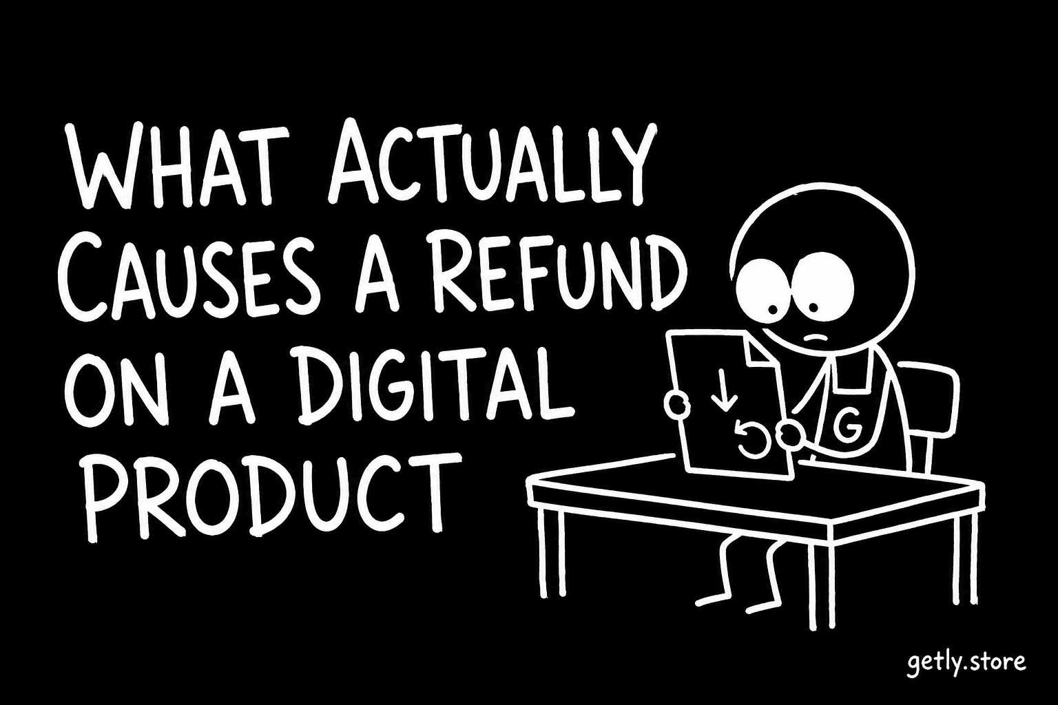 What actually causes a refund on a digital product