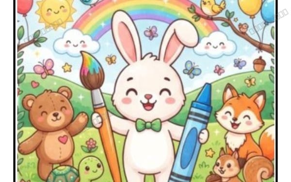 coloring feelings with benny bunny