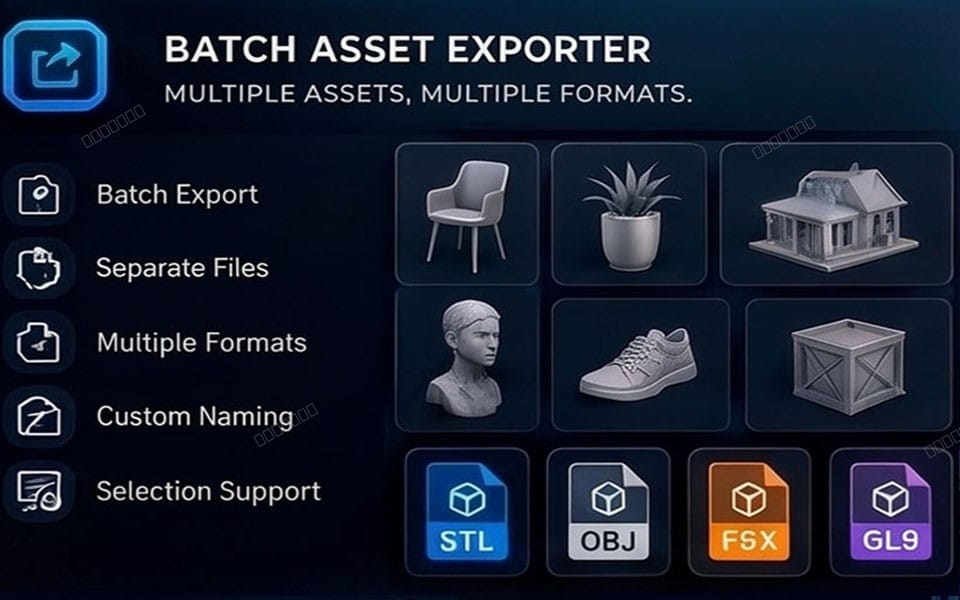 MAKINA BLENDER BATCH ASSET EXPORTER ADD-ON