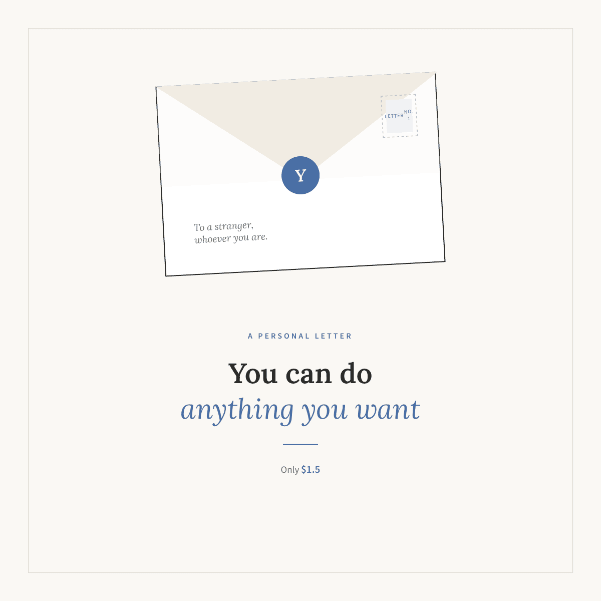 Preview image of You Can Do Anything You Want — A Letter