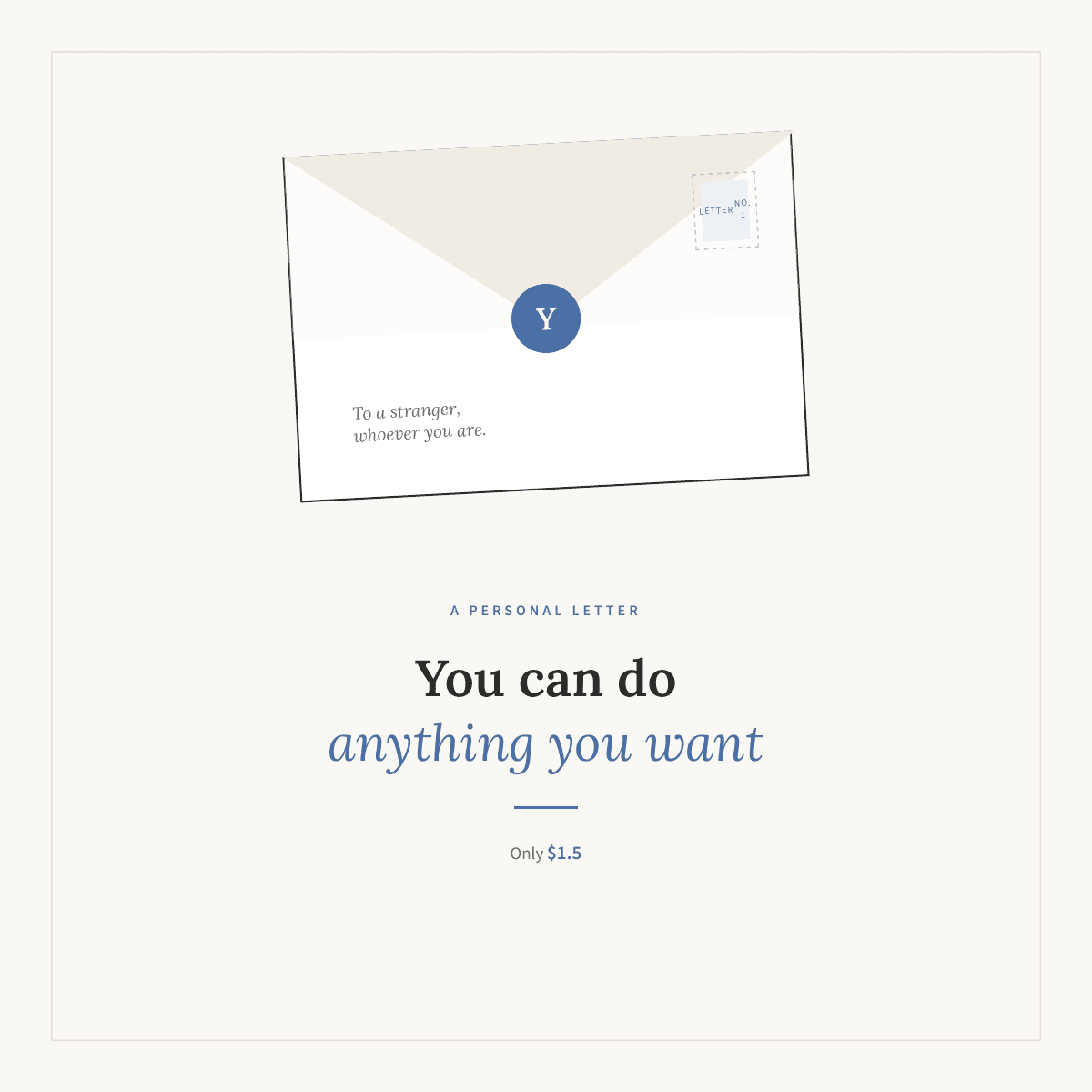 Preview image of You Can Do Anything You Want — A Letter