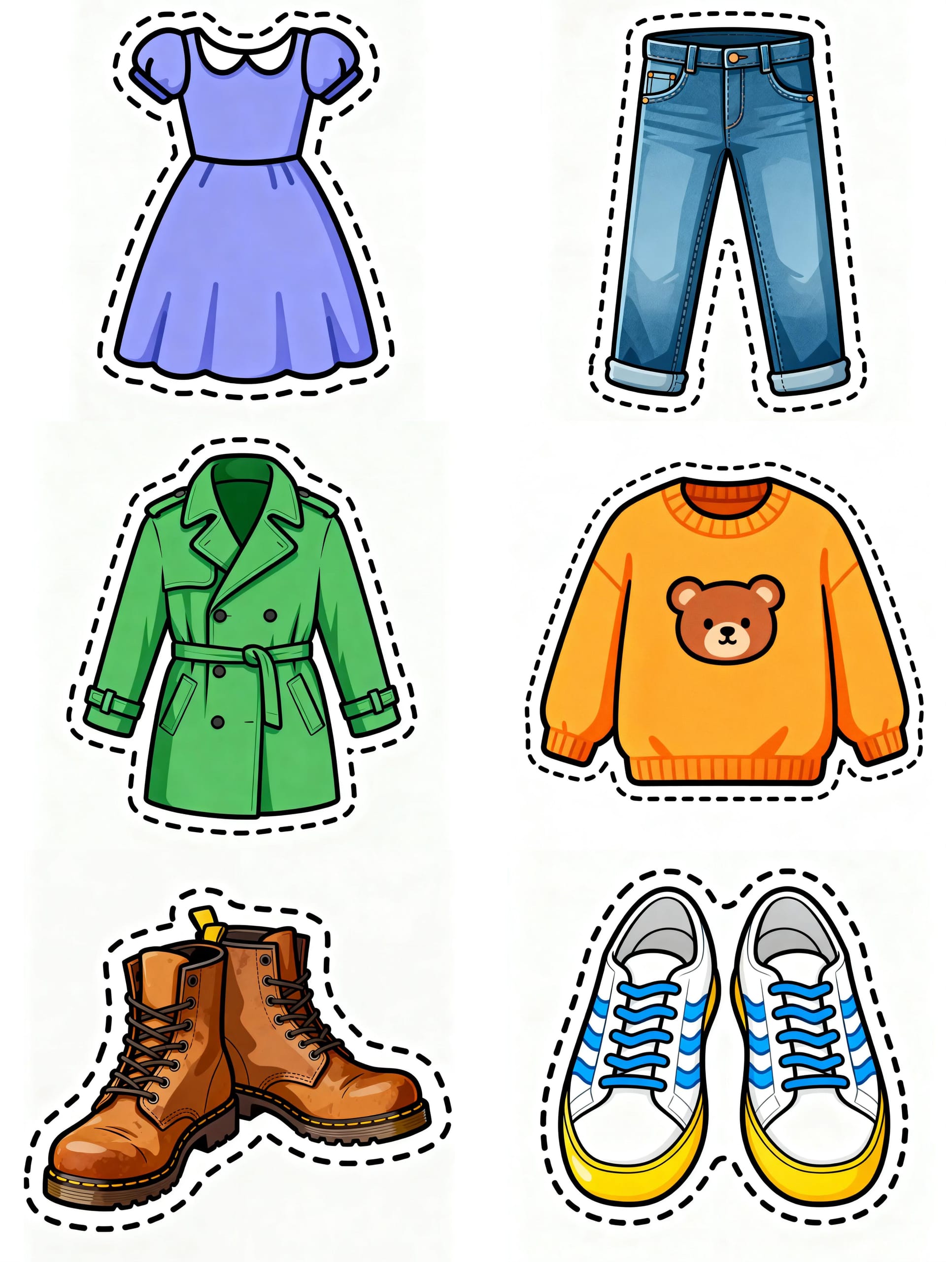 Vorschaubild von Fashion & Clothing Sticker Pack | Printable Planner Stickers | Trendy Apparel & Accessories | Digital Scrapbooking Elements | Instant Download