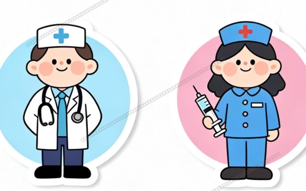 6 Career Theme Digital Stickers Pack 01 | Printable Professional Characters for Planners & Journals