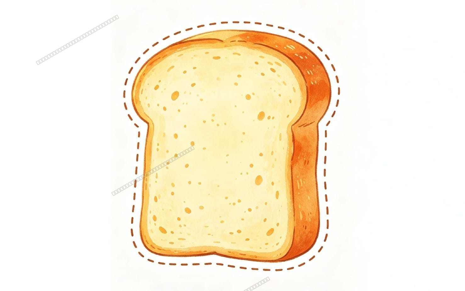Adorable Cartoon Bread Digital Stickers Bundle (Printable PNGs)