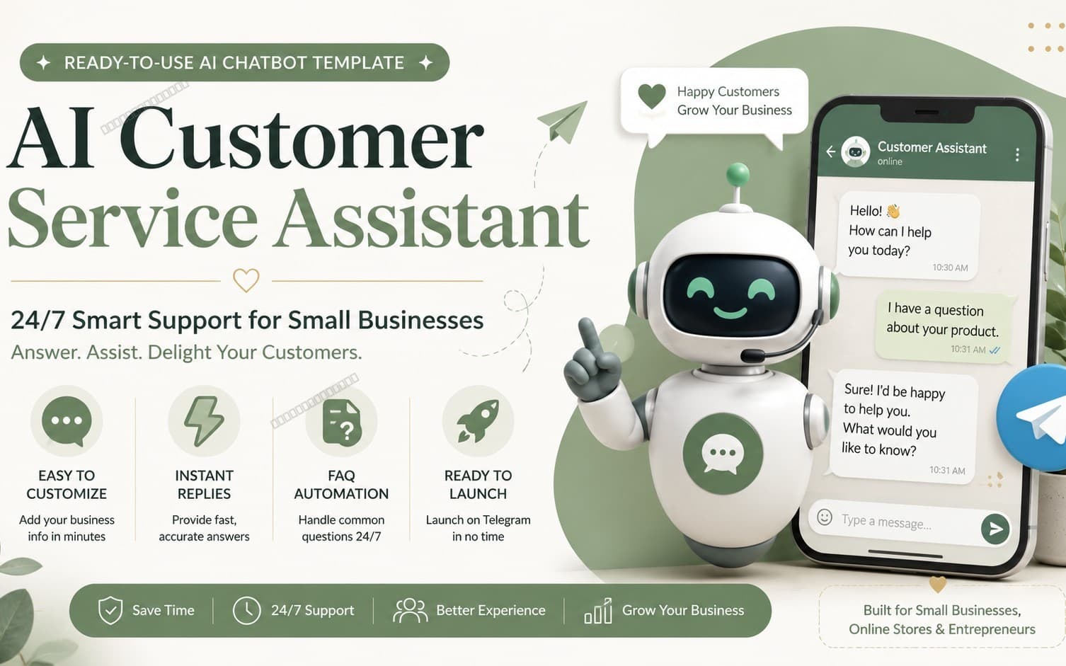 AI Customer Service Assistant for Small Businesses