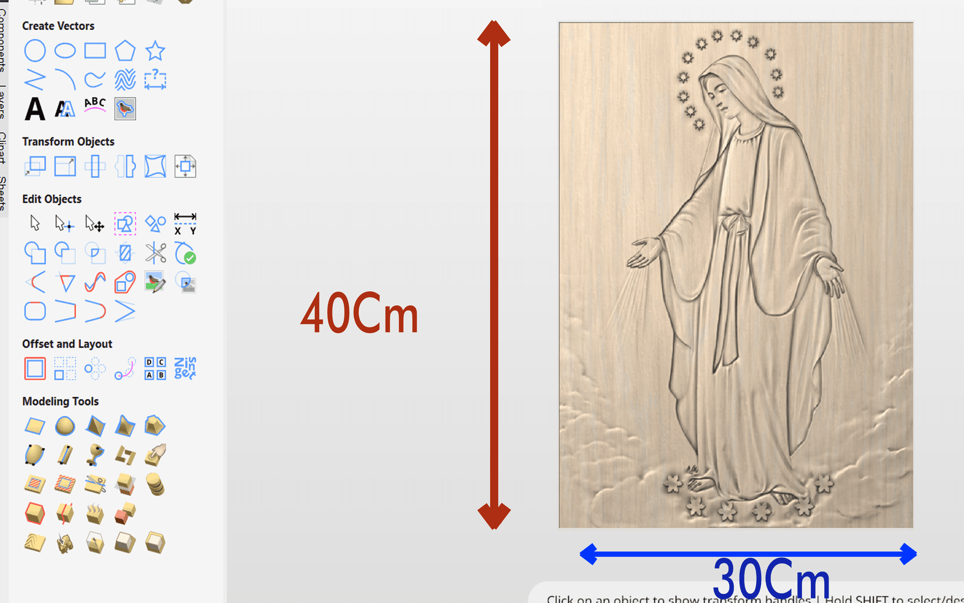Preview image of Virgin Mary 3D Relief | Aspire CNC Router File | Religious Wood Carving | 30x40 cm Digital Download
Virgin Mary 3D Relief | Aspire CNC Router File | Религиозная резьба по дереву | Цифровая загрузка 30x40 см