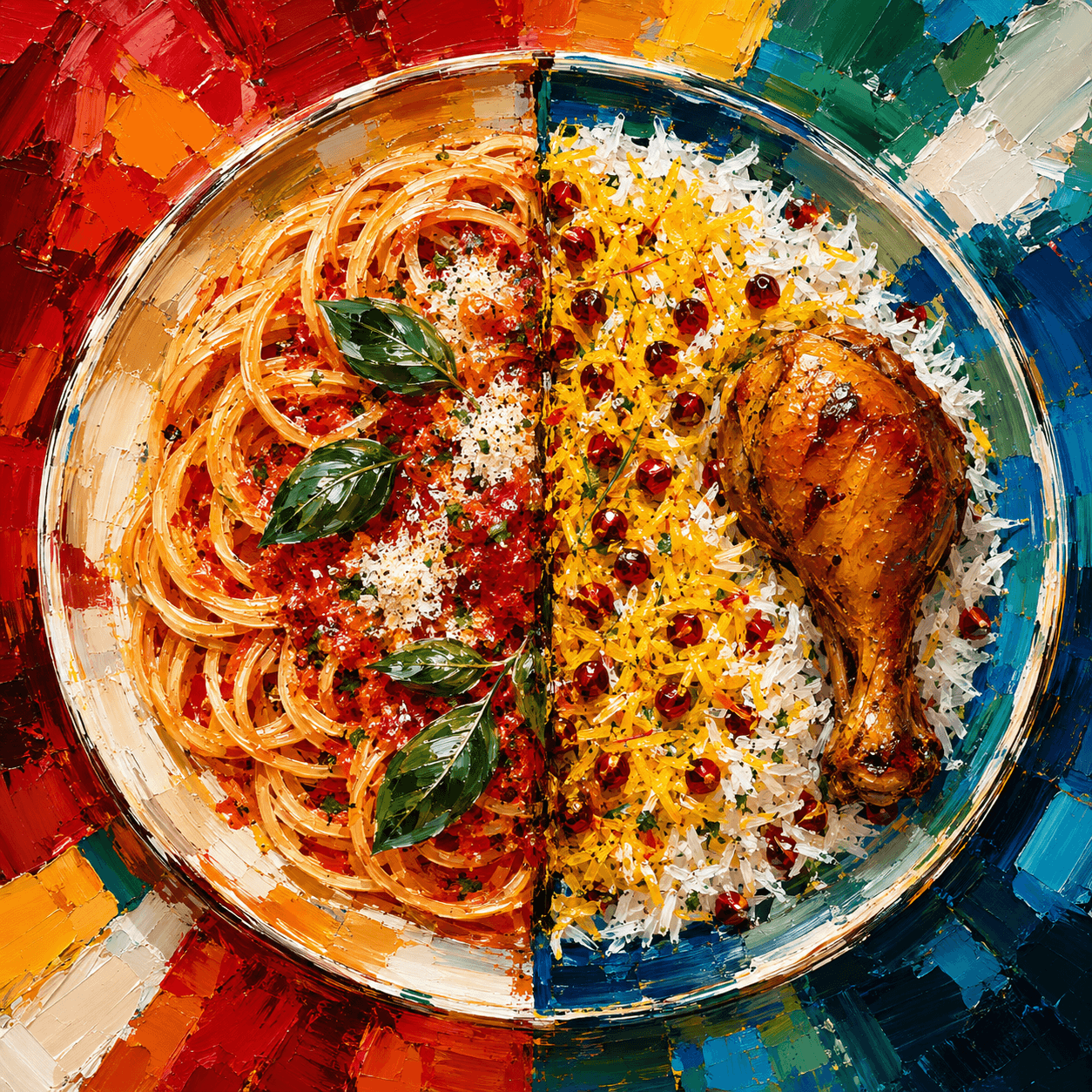 Preview image of Iran Meets Italy – Persian Zereshk Polo and Italian Spaghetti