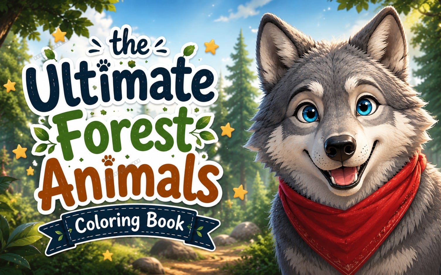 Download Forest Friends Coloring Book - Part 1 🐺🌿
