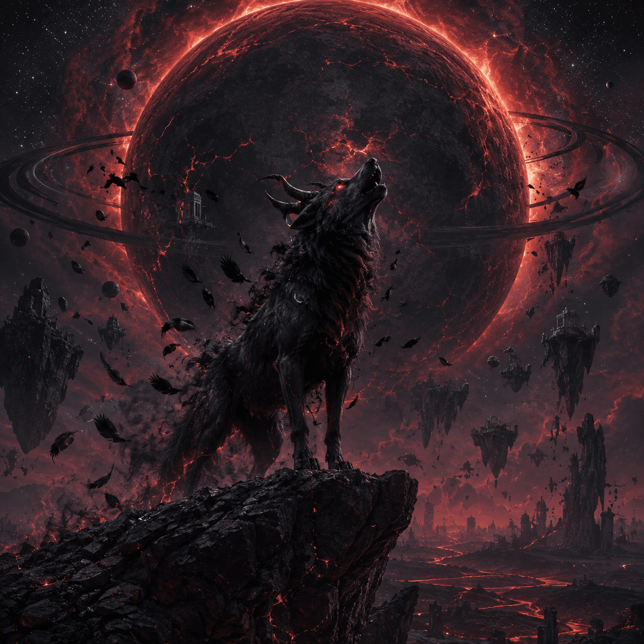 Preview image of Fantasy Wolf Celestial Worlds