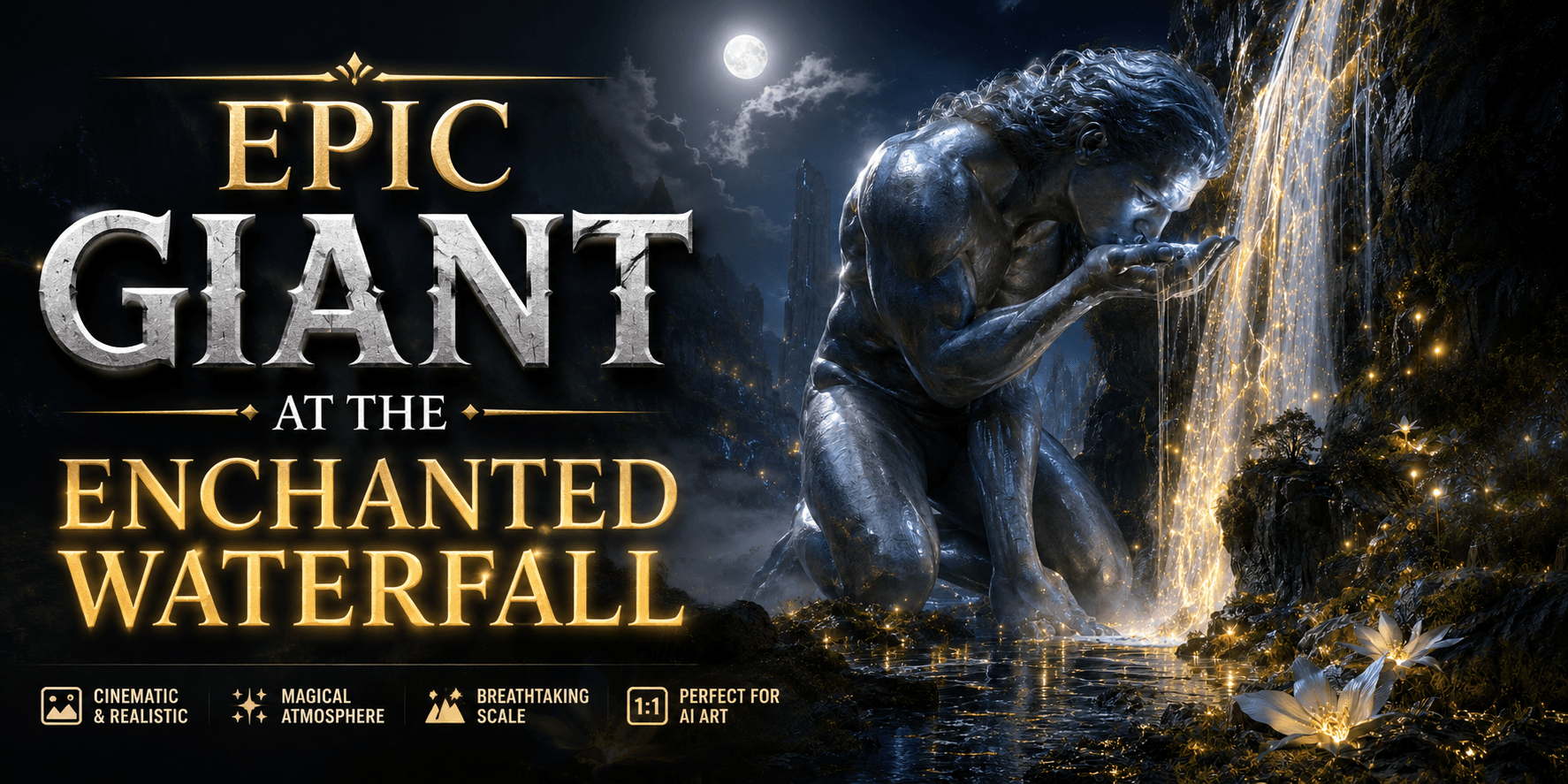 Preview image of Epic Giant at the Enchanted Waterfall